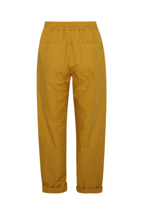 Pantalon boyfit en coton uni avec poches-Paprika-11