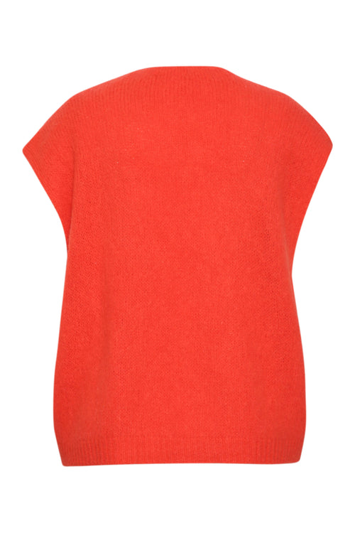 Gilet sans manches uni-Paprika-4