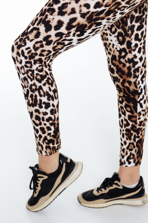 Legging léopard en viscose-Paprika-6