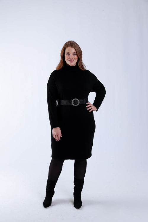 Robe pull unie-Paprika-7