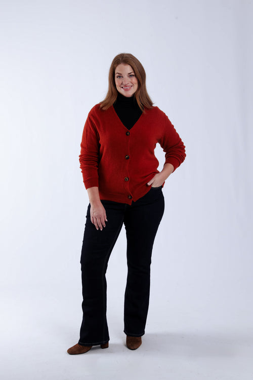 Cardigan uni-Paprika-5