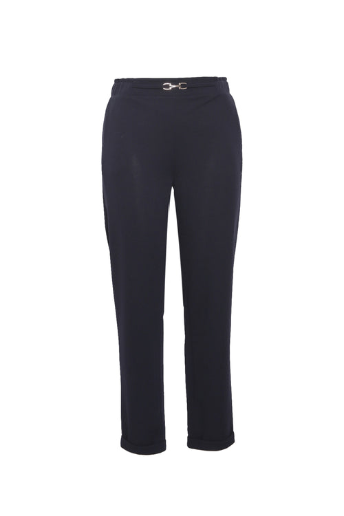 Effen broek met sierdetails-Paprika-1