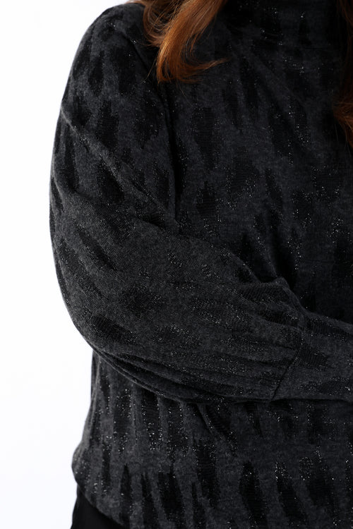 T-shirt imprimé animal avec lurex-Paprika-7