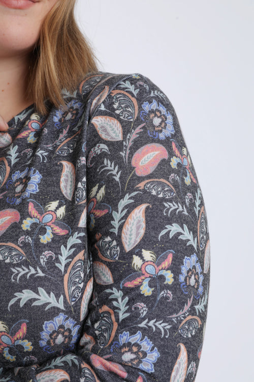 Tuniek met Indiase bloemenprint-Paprika-4