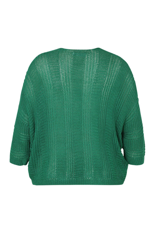 Gilet ajouré uni-Paprika-11