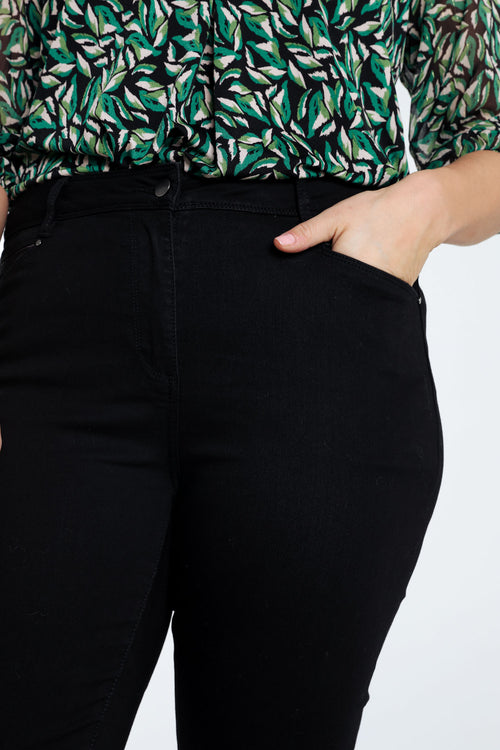 Pantalon Louise 7/8 en coton-Paprika-3