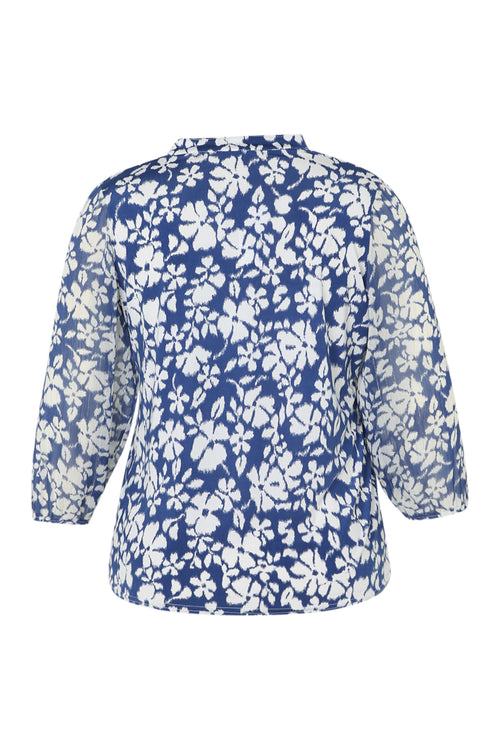 T-shirt met bloemenprint-Paprika-11