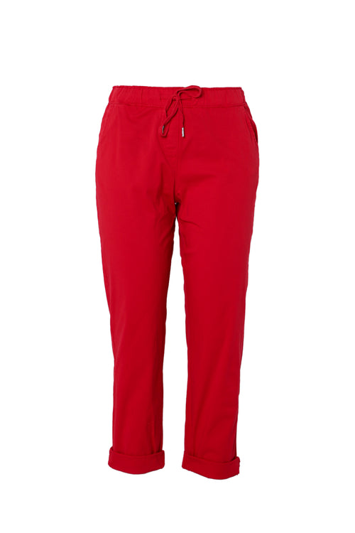Pantalon chino en coton uni-Paprika-10