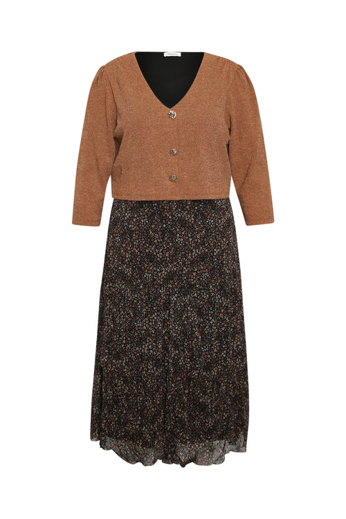 Robe 2 en 1 imprimé floral-Paprika-8