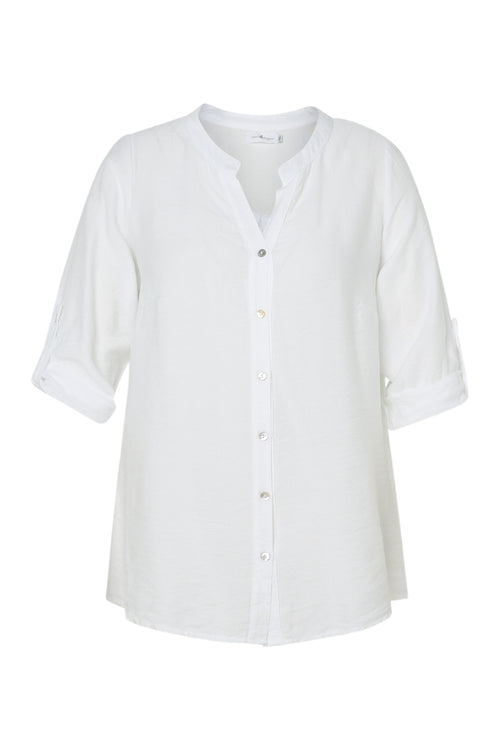 Blouse van viscose effen-Paprika-5
