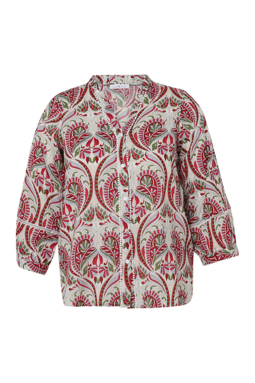 Blouse met paisleyprint-Paprika-10