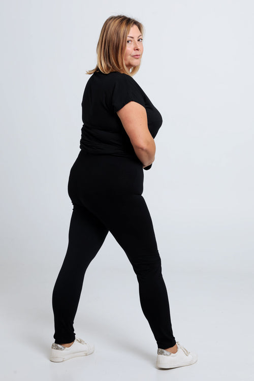 Legging 7/8 en viscose-Paprika-3