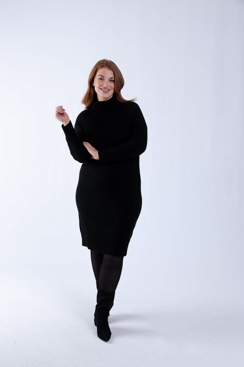 Robe pull unie-Paprika-6