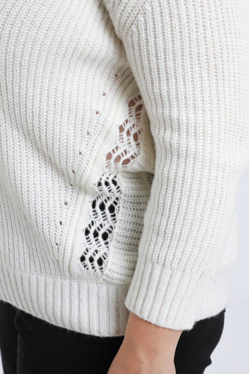 Effen trui met ritskraag-Paprika-6