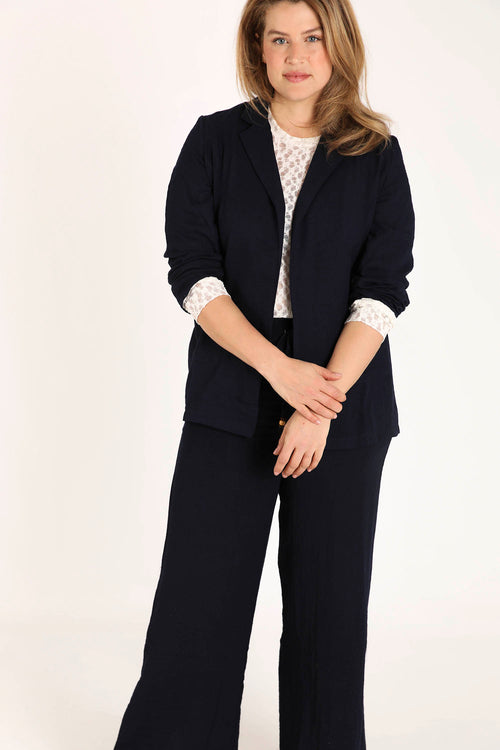 Zachte blazer van effen viscose-Paprika-7