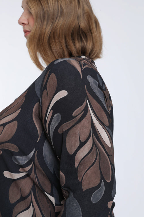 Blouse imprimé graphique-Paprika-6