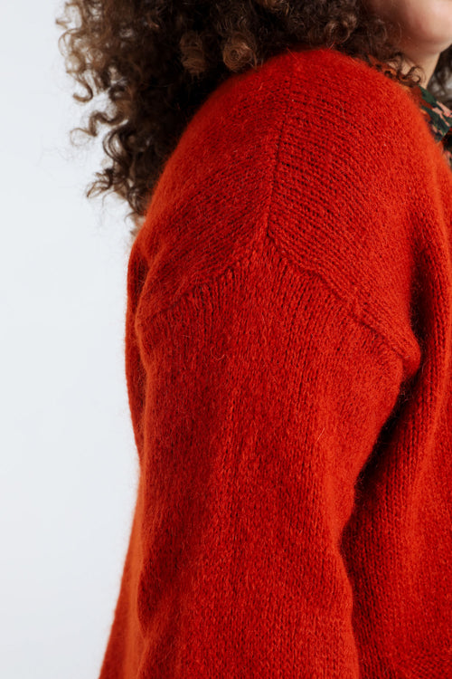 Cardigan uni-Paprika-6