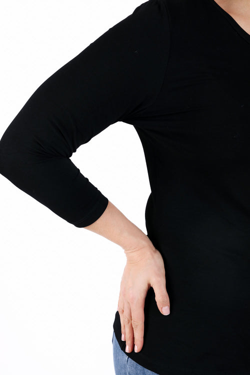 T-shirt basique en viscose-Paprika-6