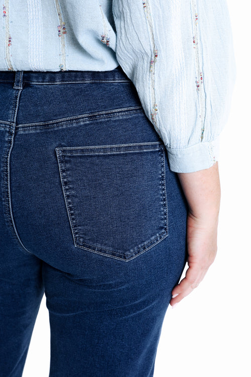 Rechte Mia jeans met borduursels-Paprika-6