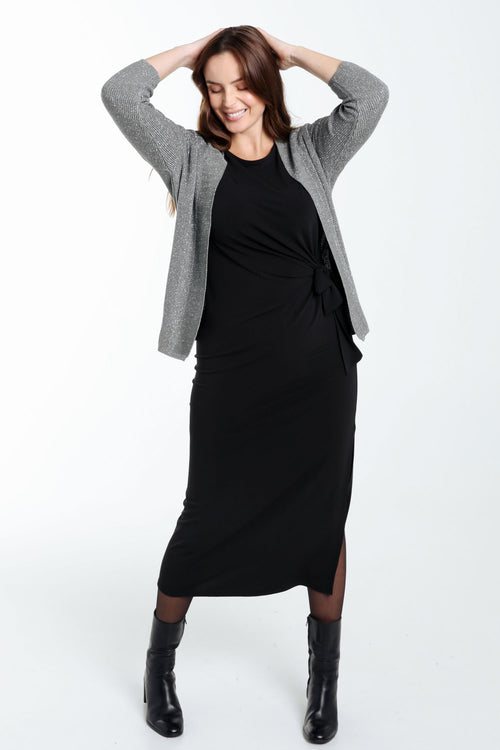 Cardigan en viscose avec lurex-Paprika-9