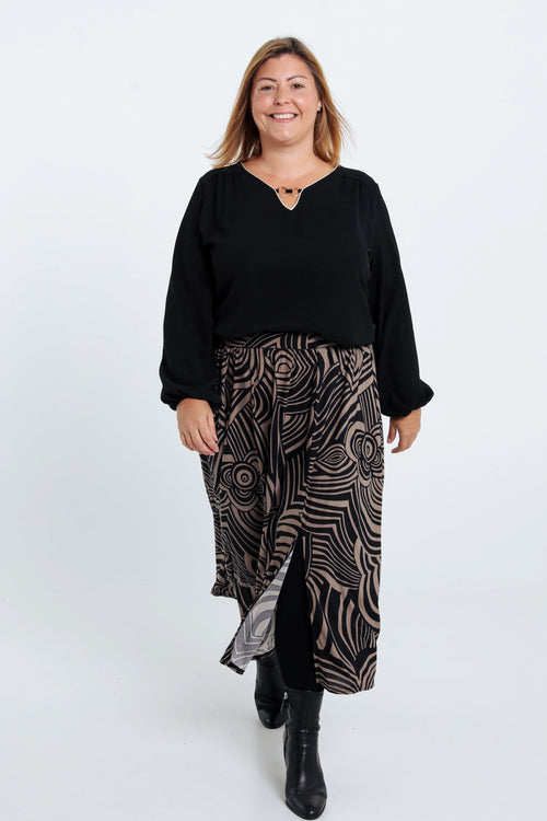 T-shirt avec lurex et bijou-Paprika-7