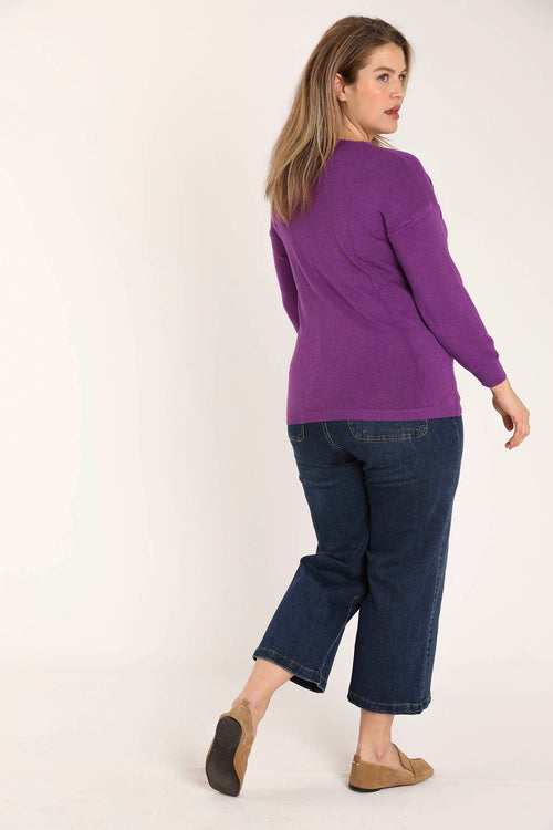 Pull en viscose uni-Paprika-1