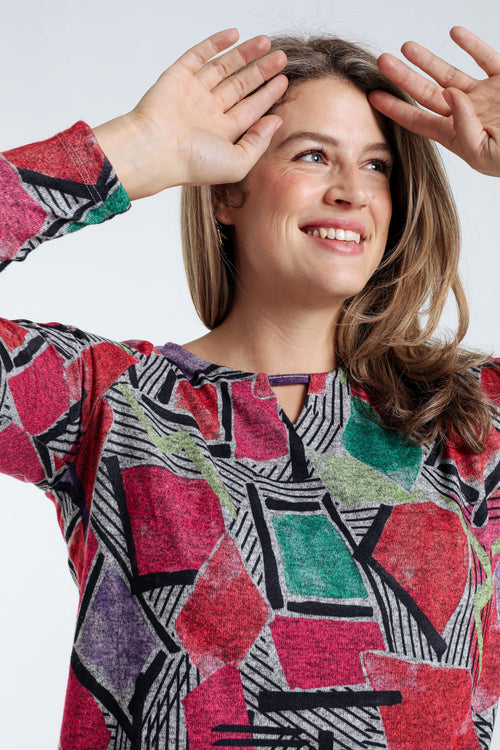 T-shirt met grafische print-Paprika-4