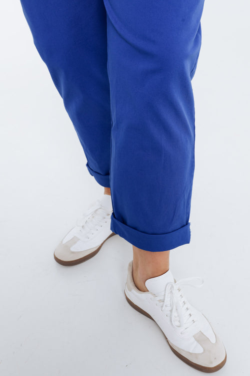 Pantalon chino en coton uni-Paprika-5