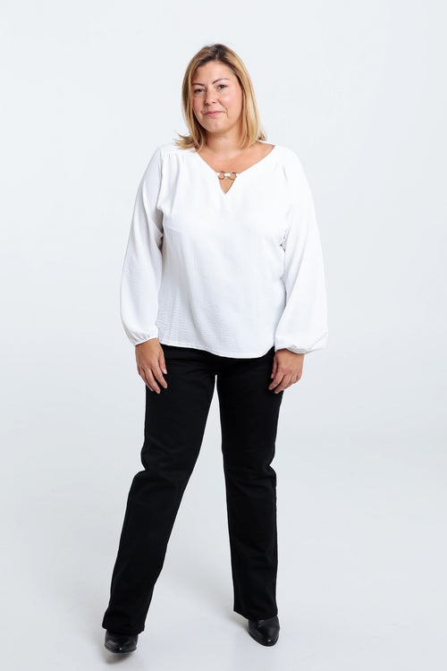 T-shirt avec lurex et bijou-Paprika-7