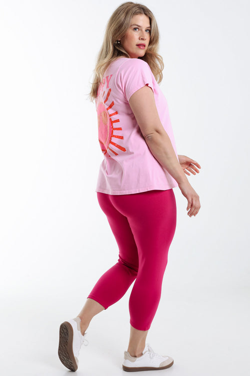 Legging 3/4 en coton bio-Paprika-2