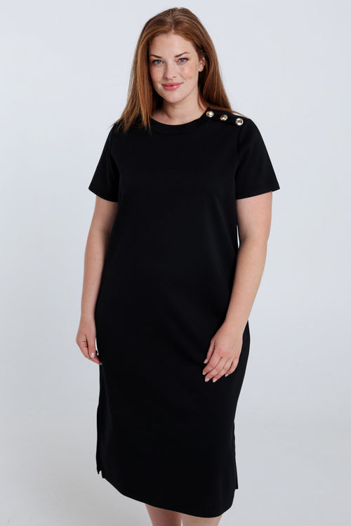 Robe longue en viscose unie-Paprika-1