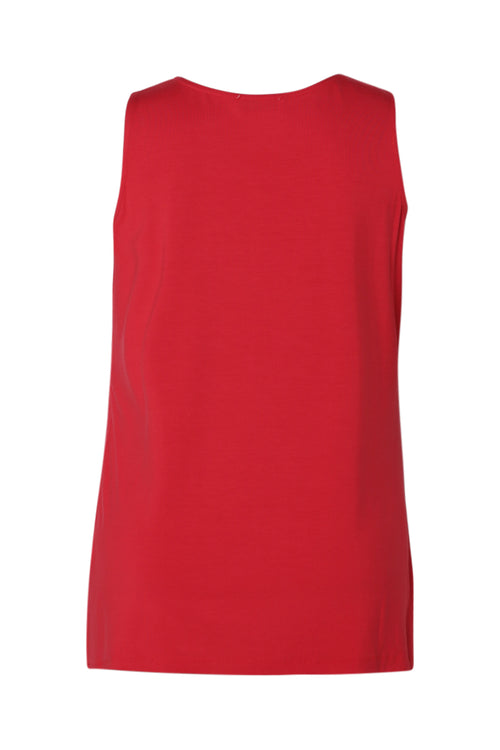 Débardeur uni en viscose-Paprika-11