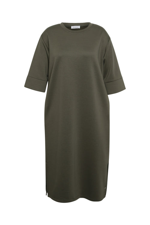 Effen sweatjurk-Paprika-8