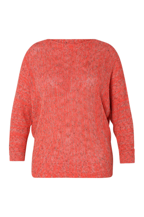 Pull maill fantaisie uni-Paprika-10