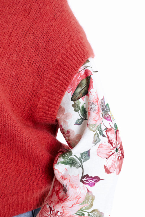 Cardigan court uni-Paprika-5