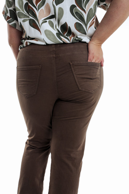 Effen rechte Jegging Lolly-Paprika-4