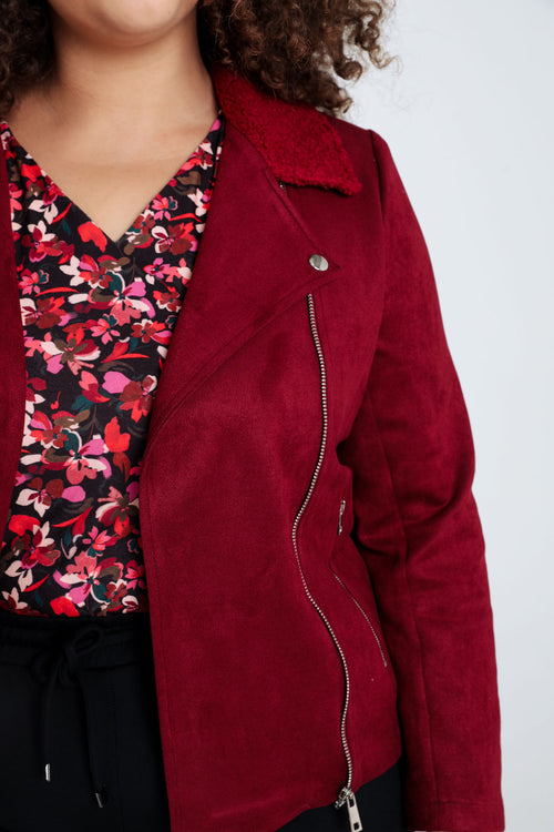 Perfecto uni col bouclette-Paprika-4