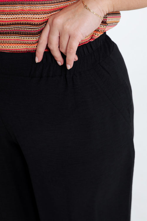 Pantalon fluide uni-Paprika-4