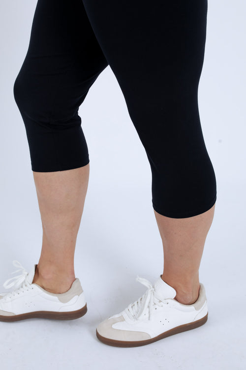Corsaire legging en coton uni-Paprika-3