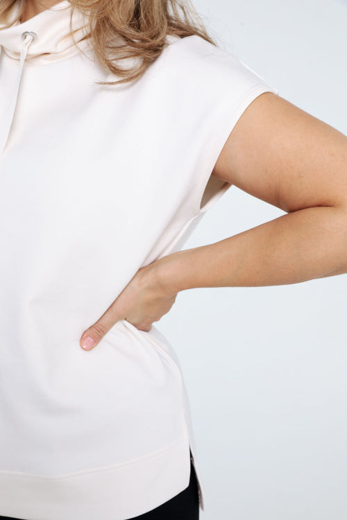 Effen mouwloze trui-Paprika-6