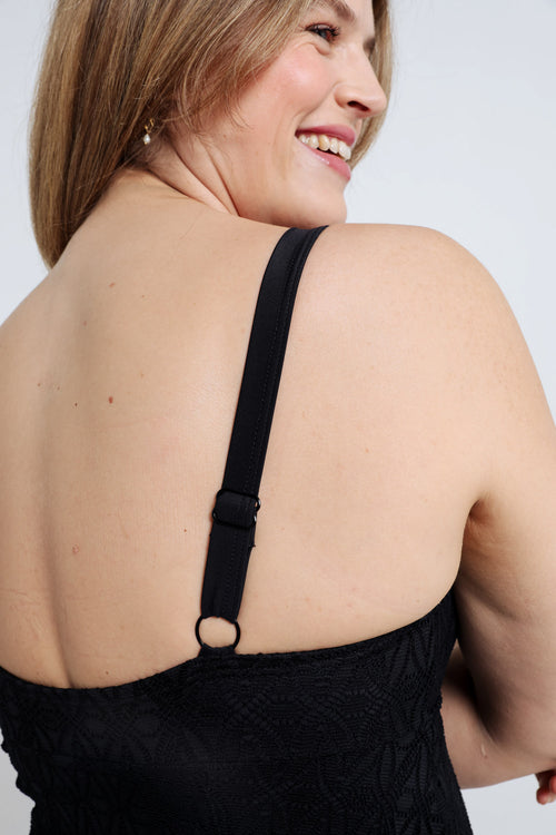 Robe maillot en dentelle-Paprika-5