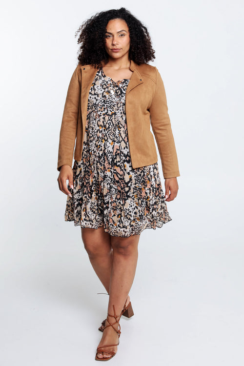 Veste effet suédine-Paprika-8