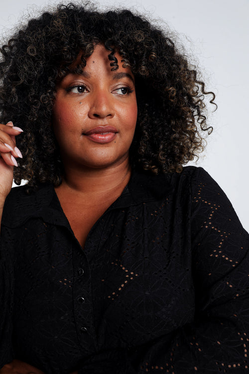 T-shirt uni ajouré-Paprika-5