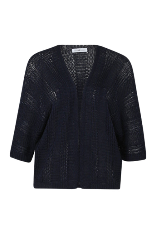 Gilet ajouré uni-Paprika-10