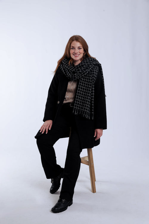 Manteau mi-long uni-Paprika-7