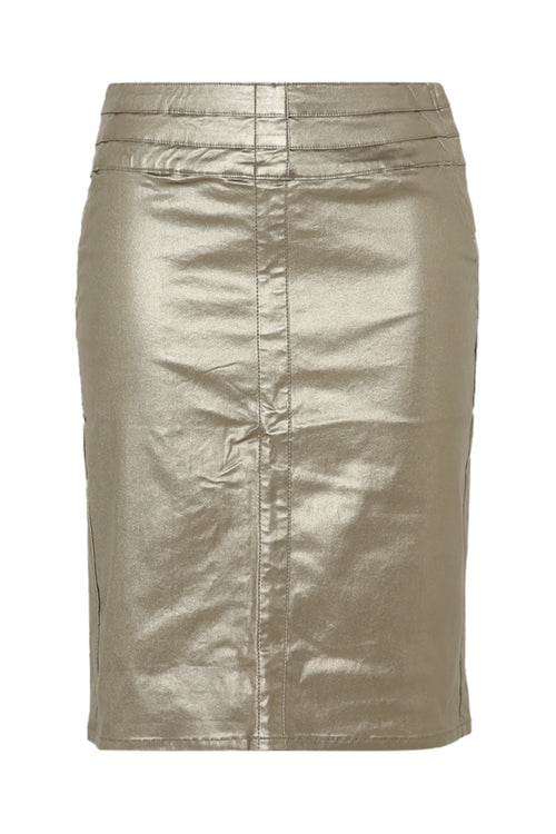 Korte effen rok-Paprika-10