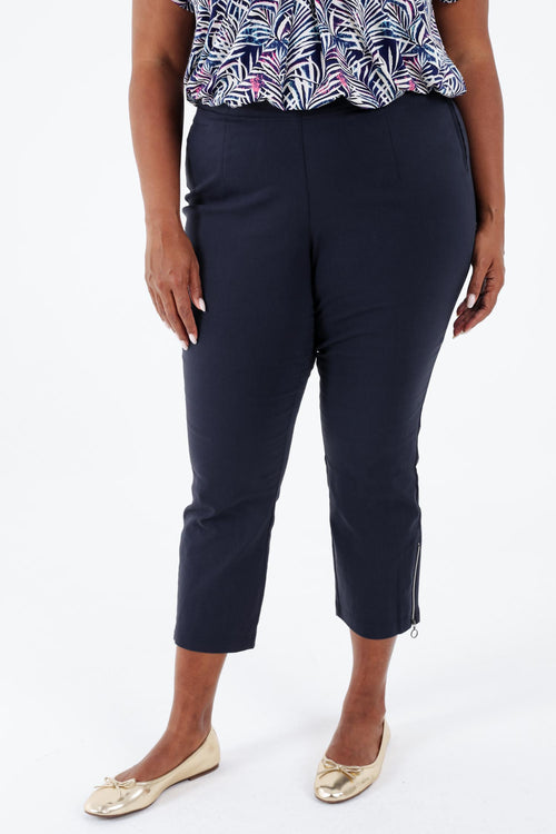 Pantalon bengaline 3/4 uni-Paprika-2