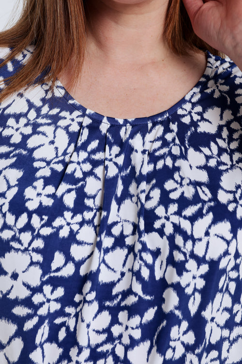 T-shirt imprimé floral-Paprika-4