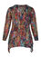 Tuniek in bedrukt, warm tricot., Multicolor
