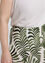 Lange rok in viscose met tweekleurig bladmotief